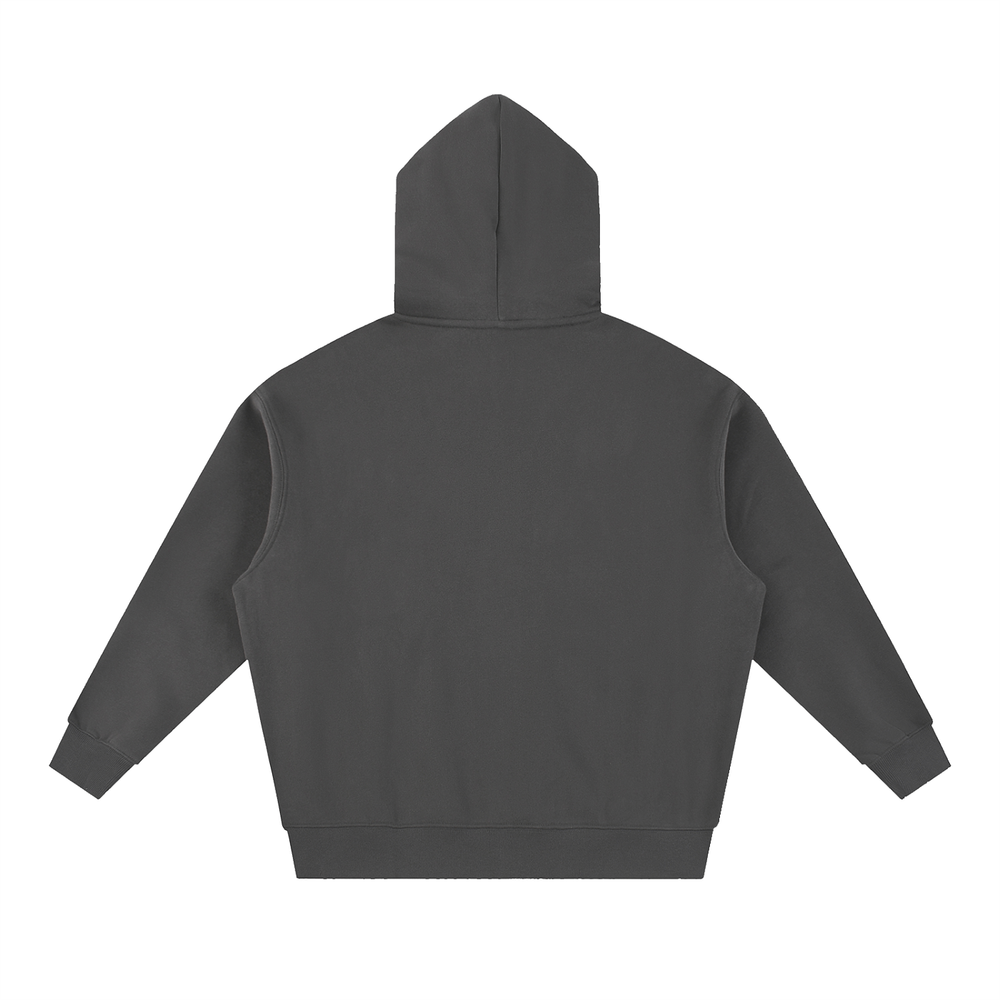 DVSK8 "LOGO" GREY BOXY FIT HOODIE