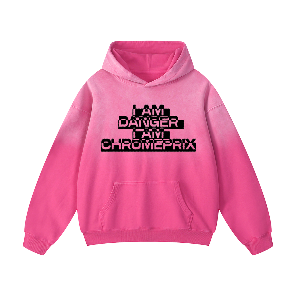 CHROMEPRIX "I AM" HEAVYWEIGHT PINK HOODIE