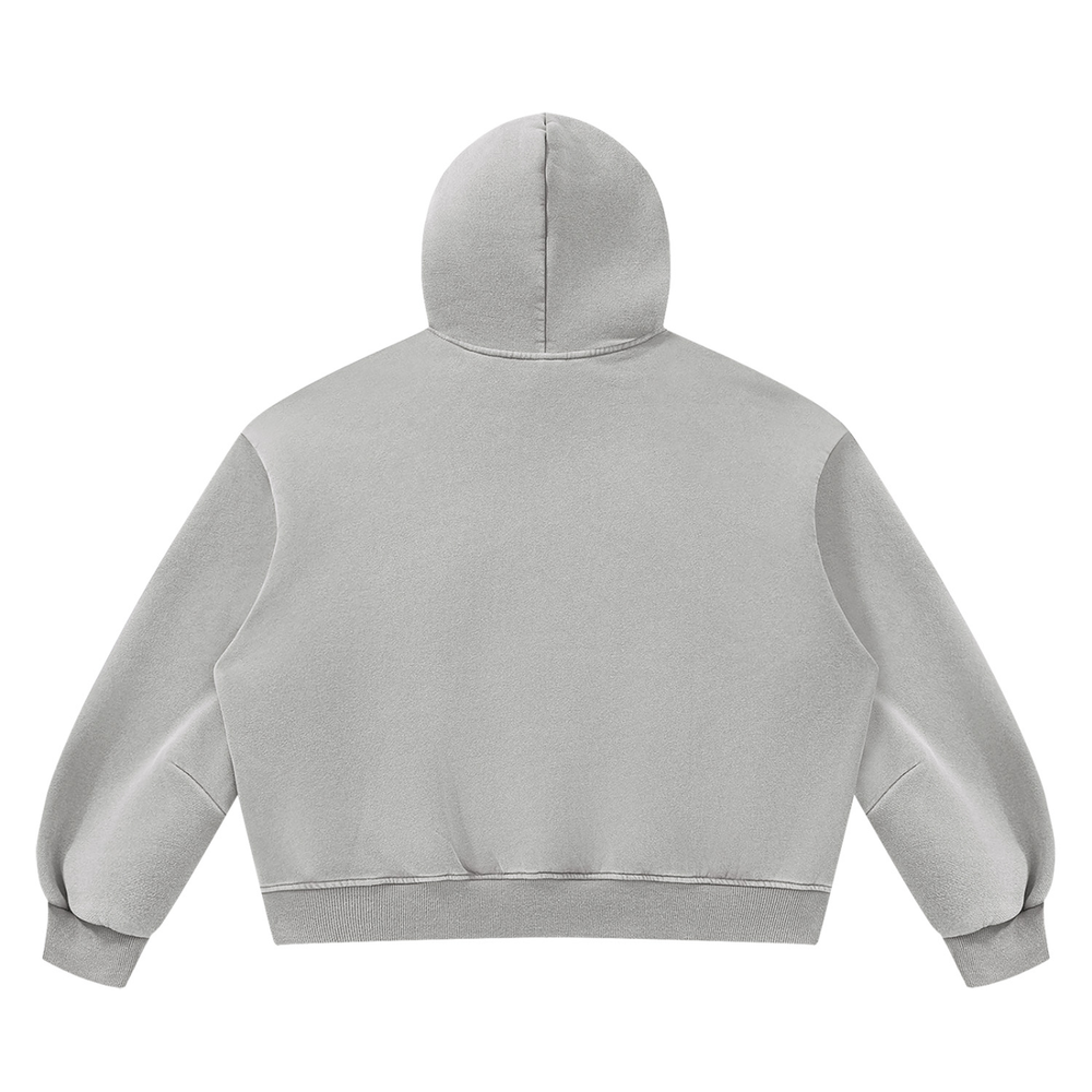 CHROMEPRIX "UNDERSTANDER" GREY FLEECED HOODIE