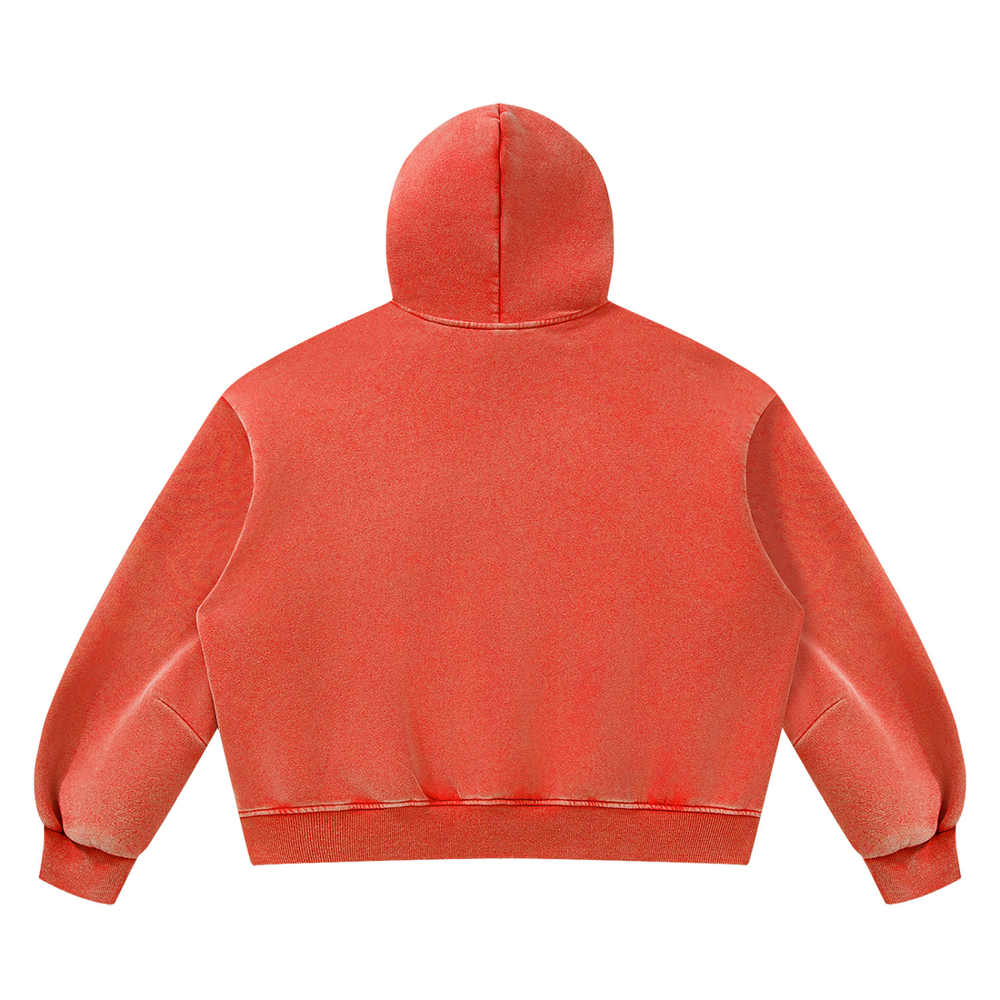 CHROMEPRIX "UNDERSTANDER" RED FLEECED HOODIE