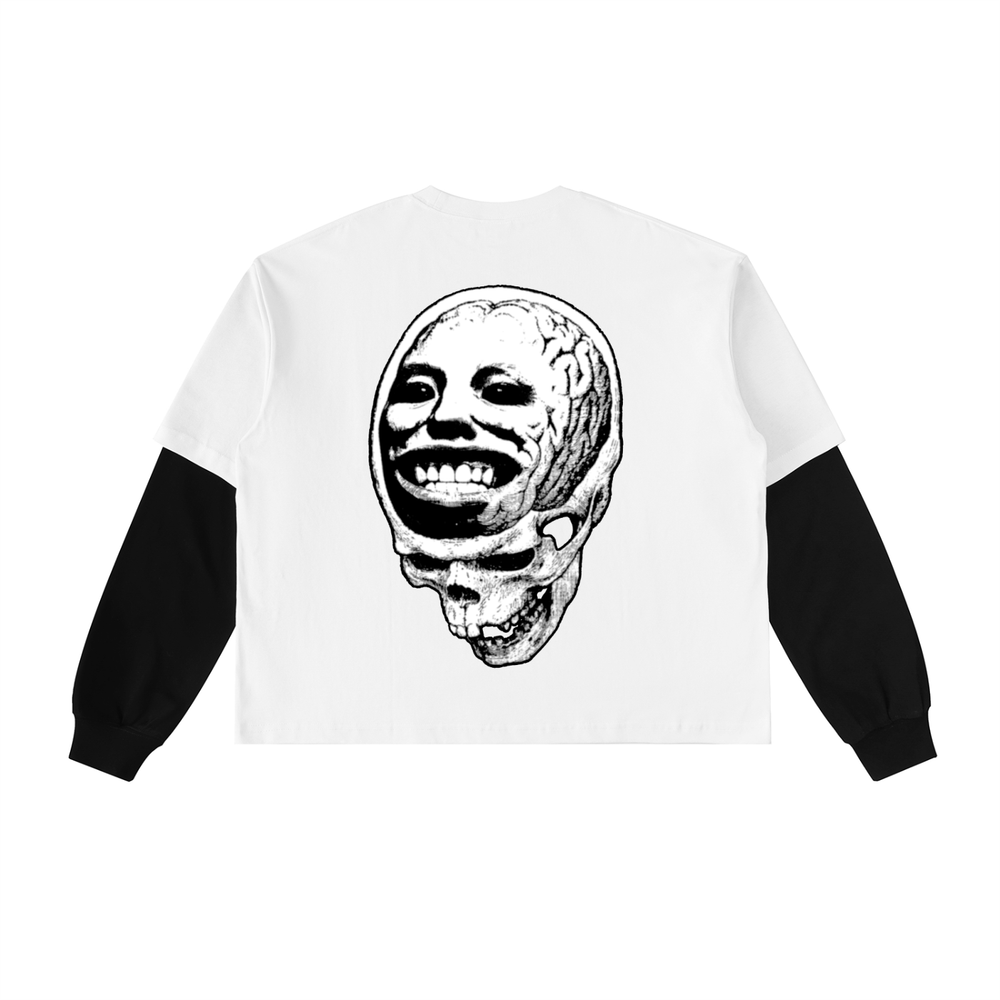CHROMEPRIX WHITE LAYERED LONGSLEEVE TEE