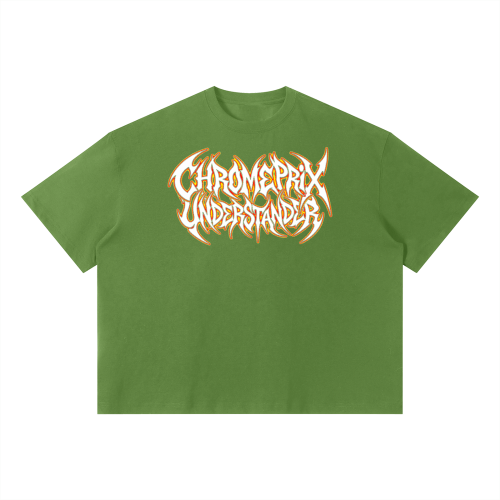 CHROMEPRIX "UNDERSTANDER" GREEN BOXY TEE