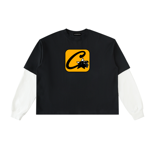 CHROMEPRIX BLACK LAYERED LONGSLEEVE TEE