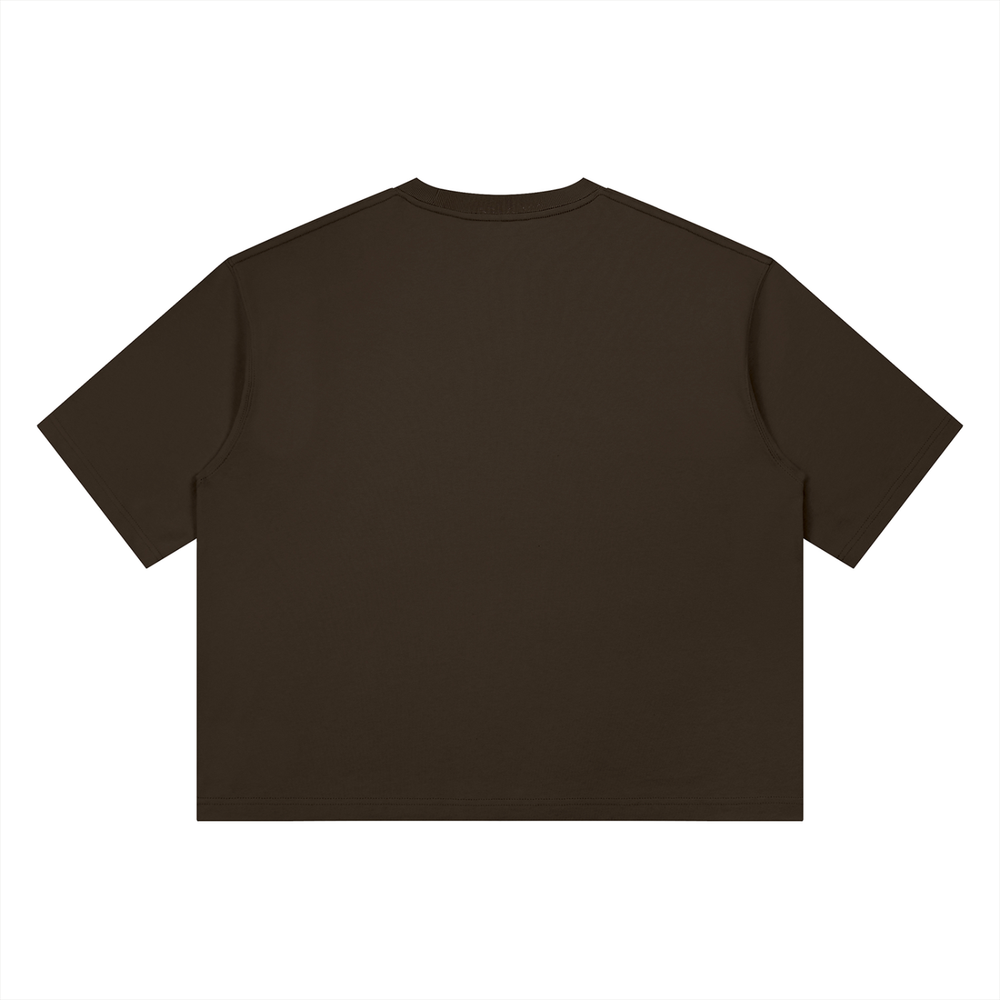 CHROMEPRIX X PROJECT EFFEKT "SCHOOLBAG" HEAVYWEIGHT BROWN TEE