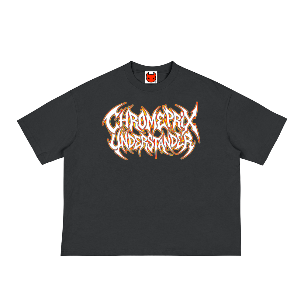 CHROMEPRIX GREY BOXY TEE