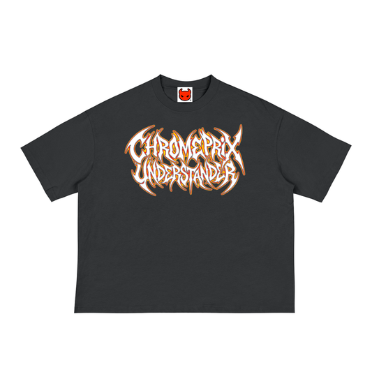 CHROMEPRIX GREY BOXY TEE