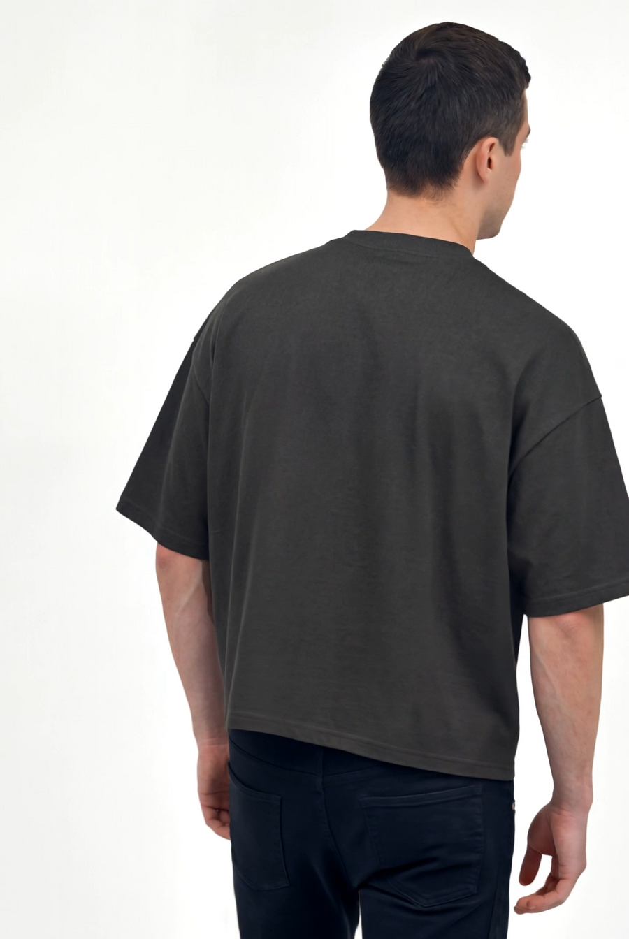 CHROMEPRIX GREY BOXY TEE