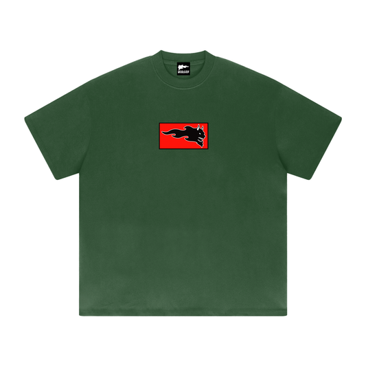 DVSK8 HEAVYWEIGHT GREEN TEE