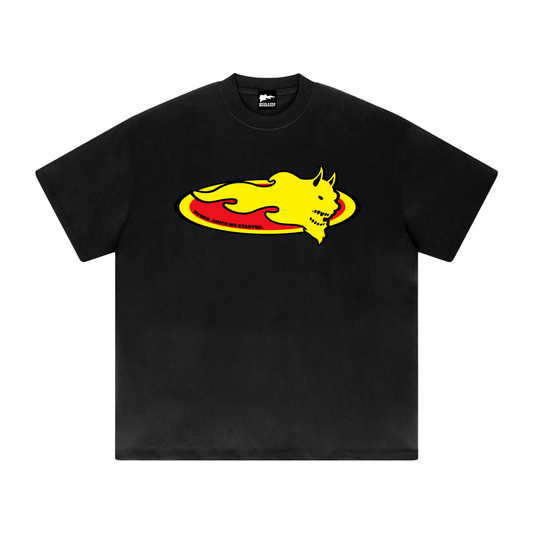 DVSK8 "LOGO" HEAVYWEIGHT BLACK TEE