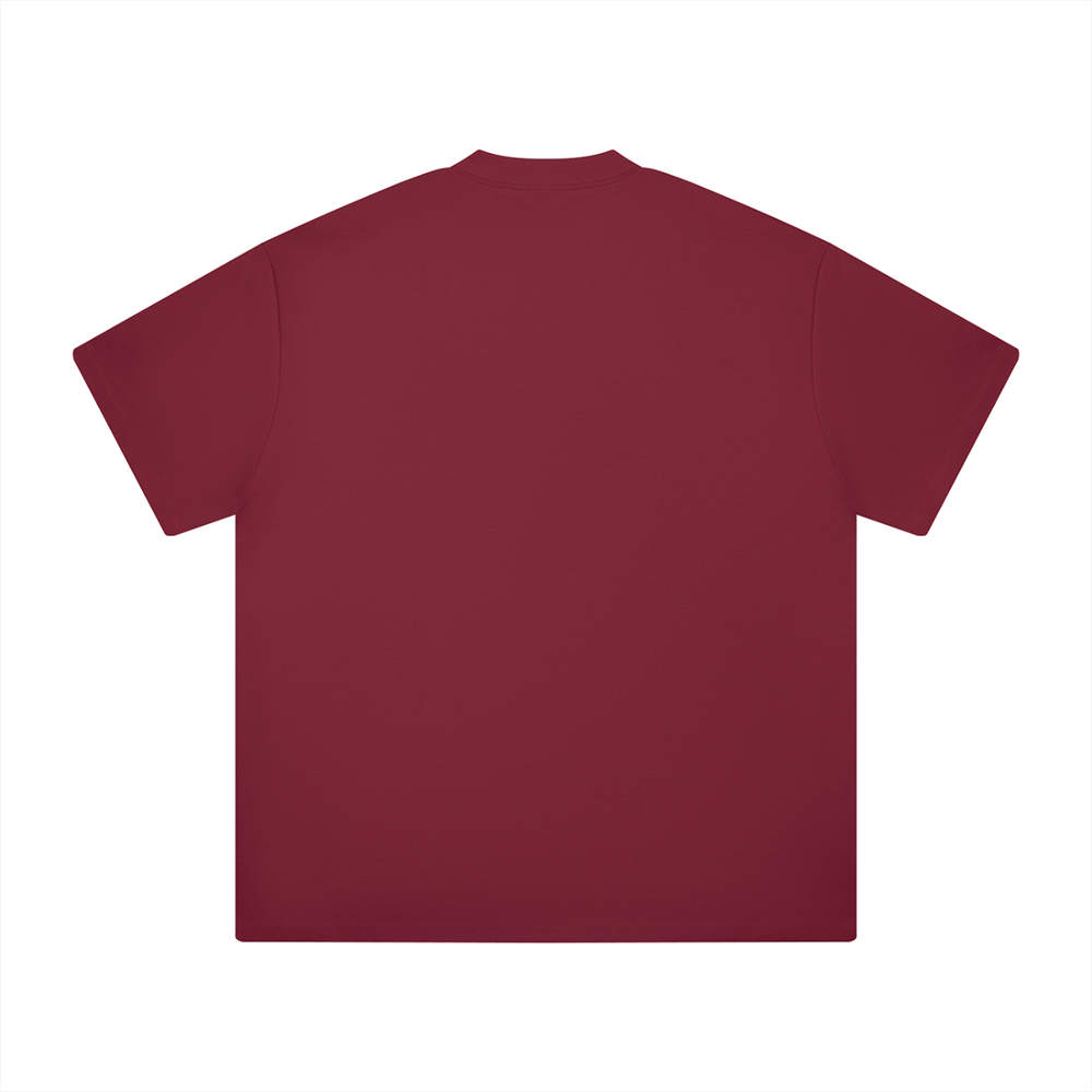 DVSK8 "LOGO" HEAVYWEIGHT WINE RED TEE