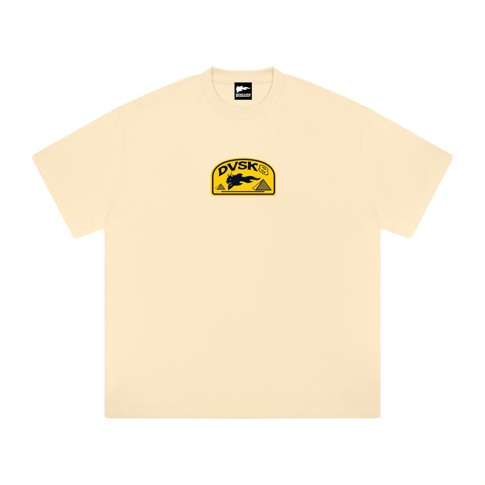 DVSK8 "PYRAMID" HEAVYWEIGHT BEIGE TEE