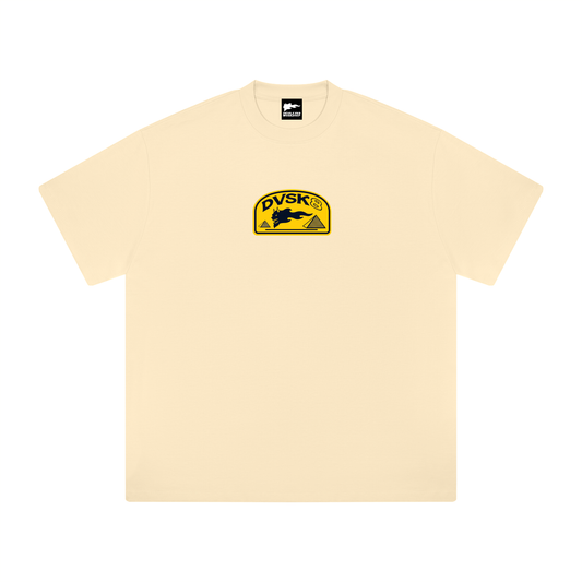 DVSK8 "PYRAMID" HEAVYWEIGHT BEIGE TEE