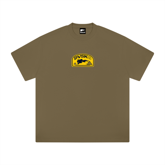 DVSK8 "PYRAMID" HEAVYWEIGHT BROWN TEE