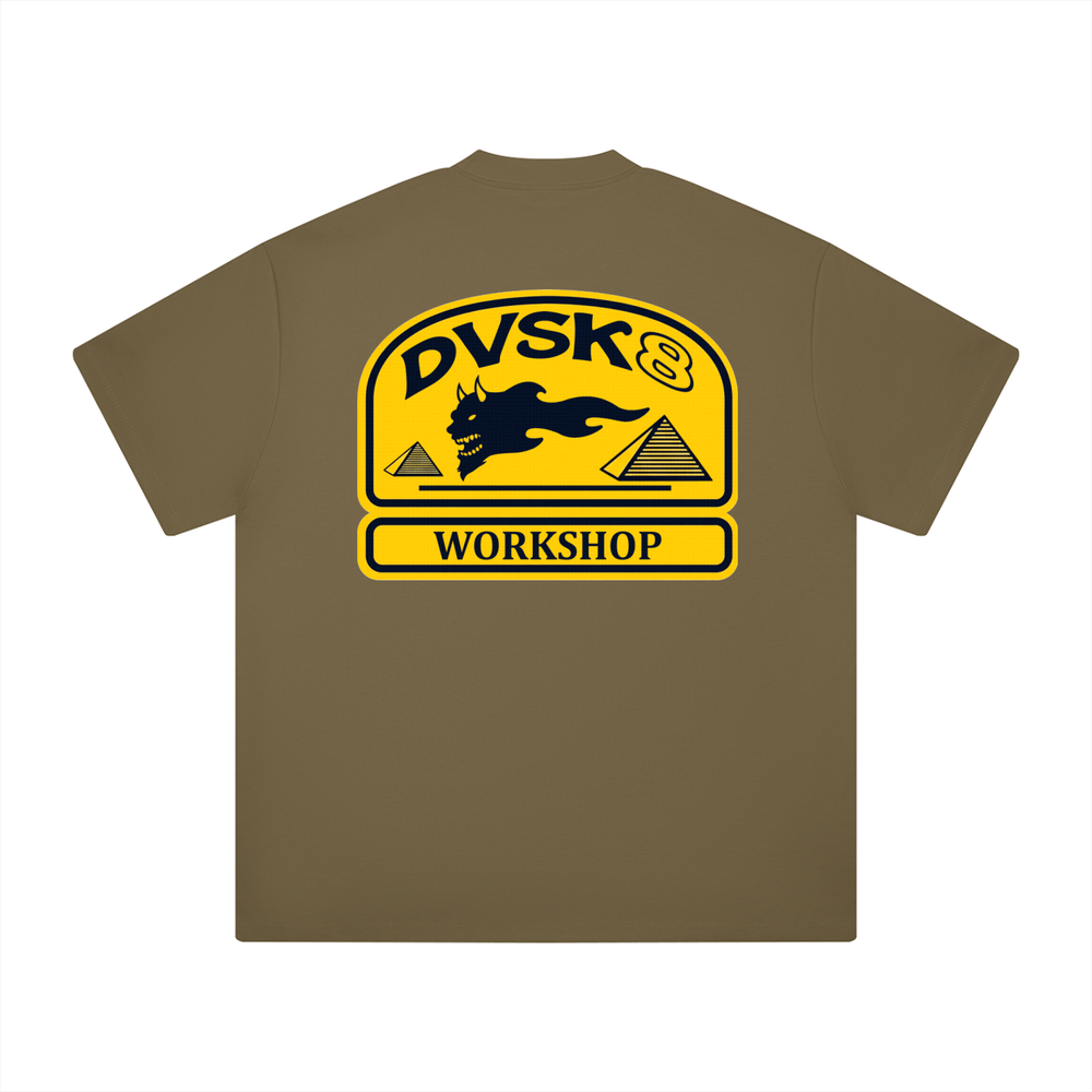 DVSK8 "PYRAMID" HEAVYWEIGHT BROWN TEE