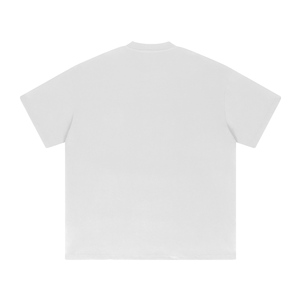 DVSK8 "RACING" HEAVYWEIGHT WHITE TEE