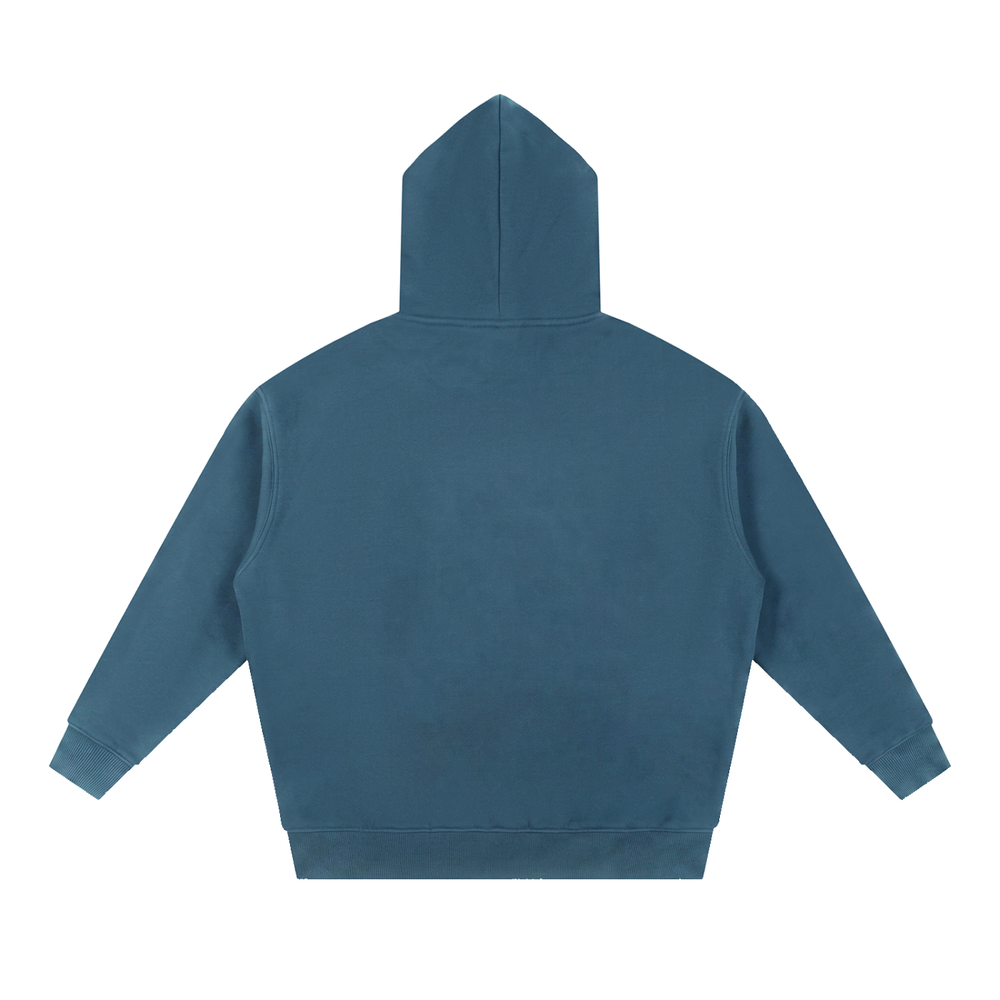 DVSK8 "LOGO" NAVY BOXY FIT HOODIE