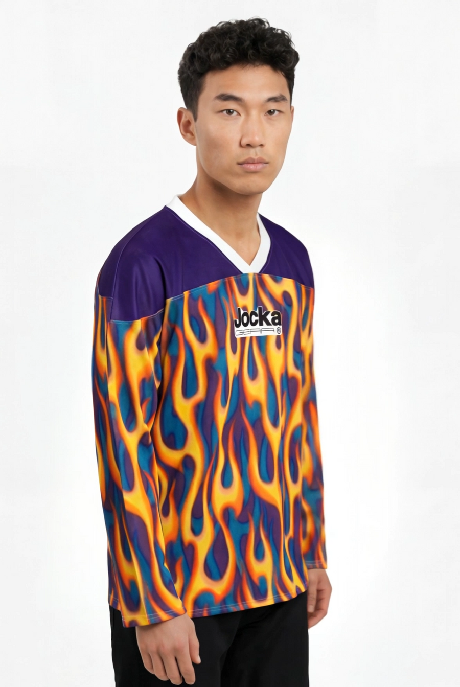 JOCKA GEAR FLAMES HOCKEY JERSEY