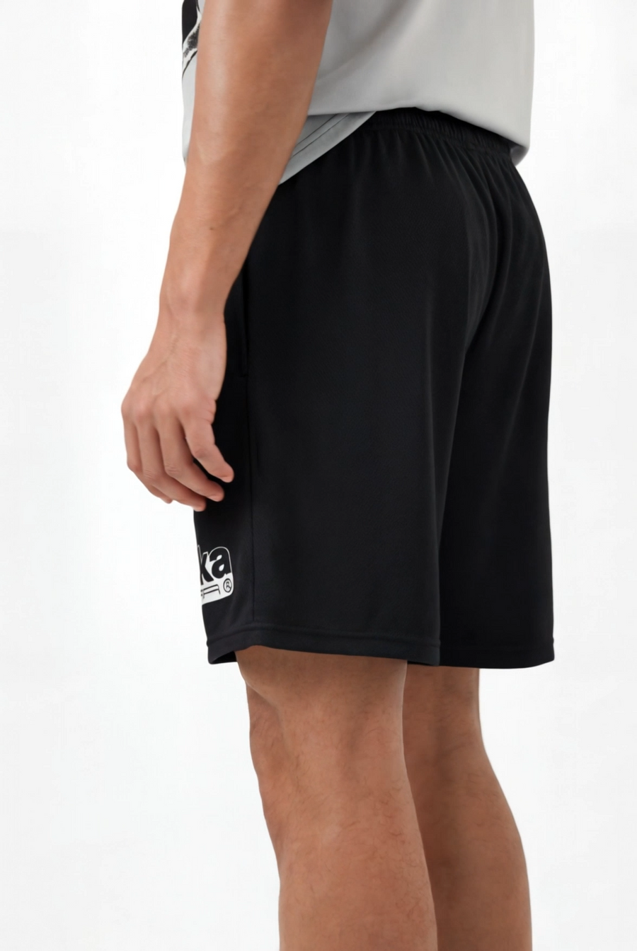 JOCKA GEAR PLAIN BLACK MESH SHORTS