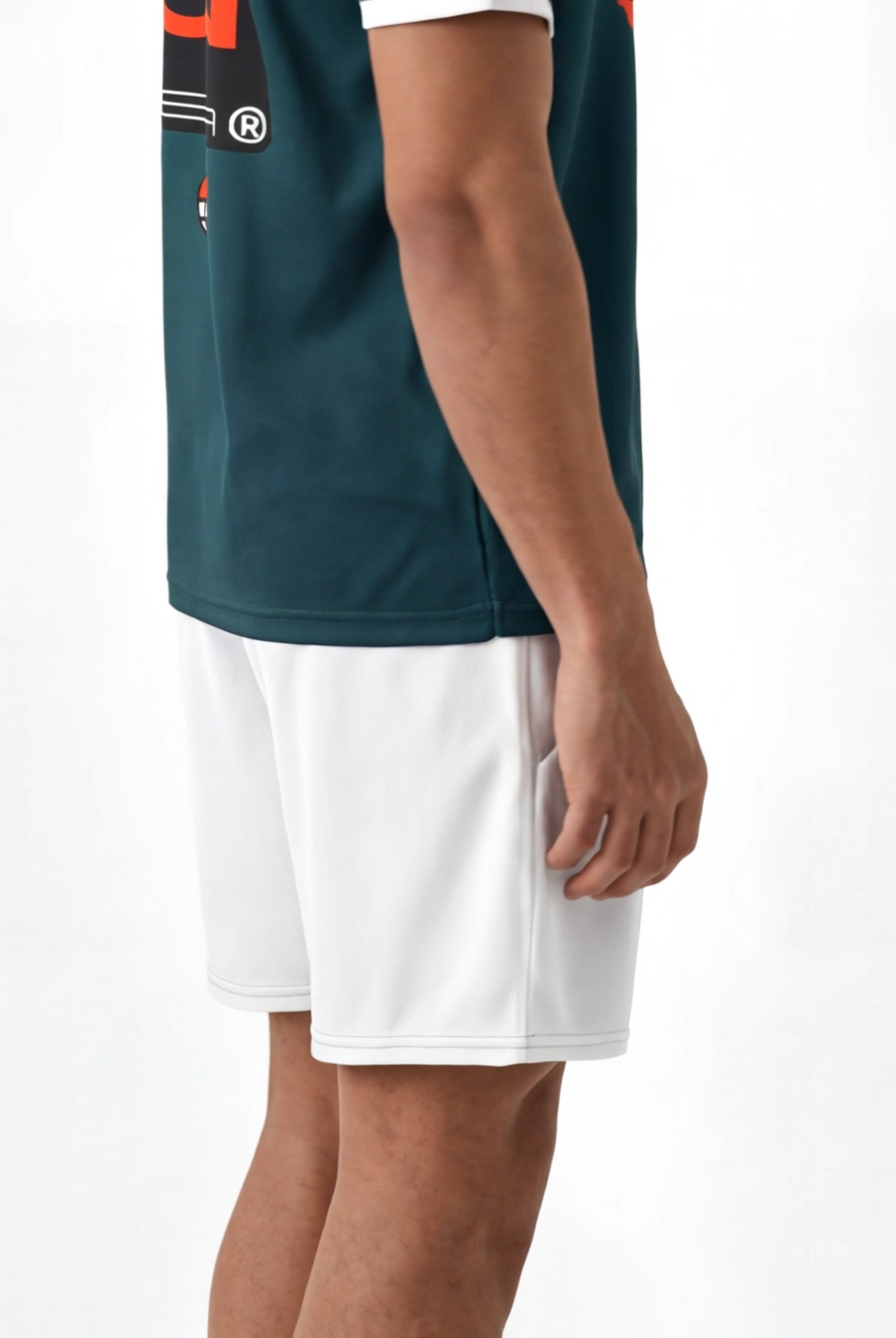 JOCKA GEAR PLAIN WHITE MESH SHORTS