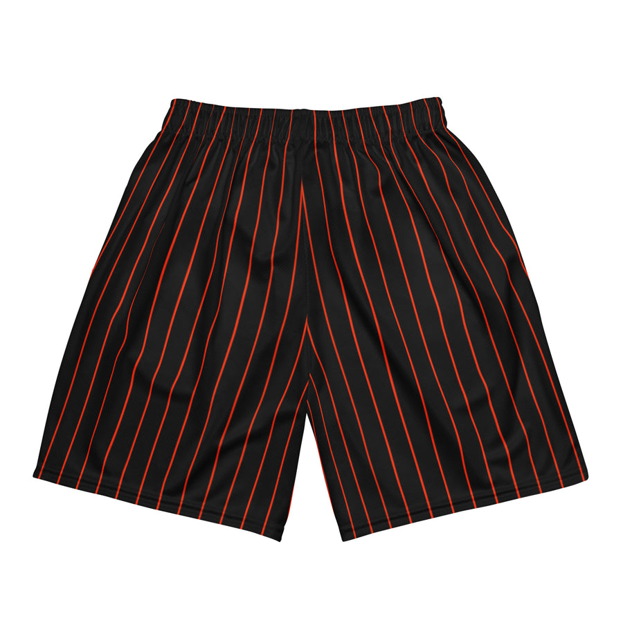 JOCKA GEAR BLACK STRIPED MESH SHORTS