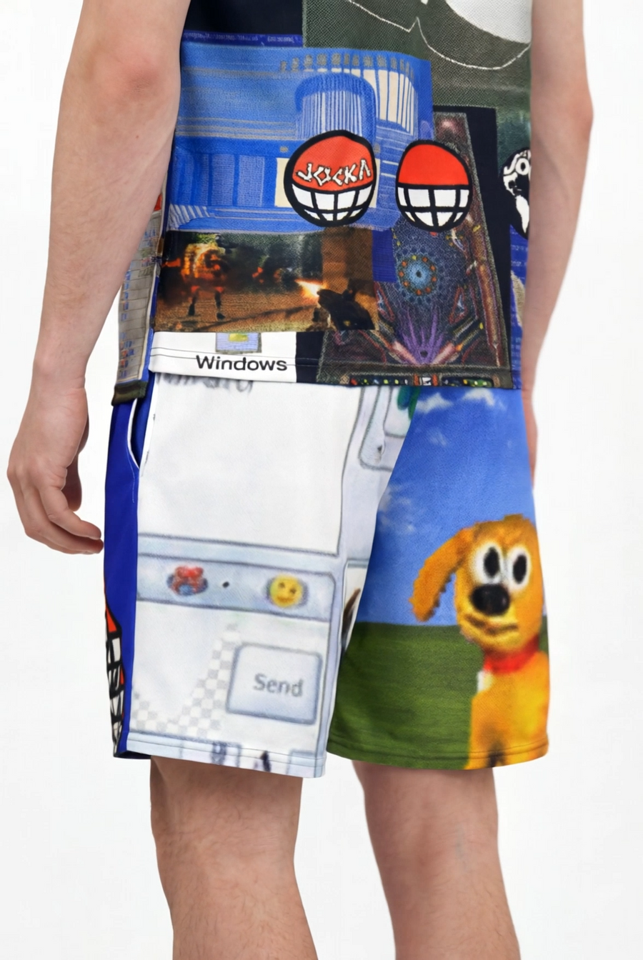 JOCKA GEAR PRINTED MESH SHORTS